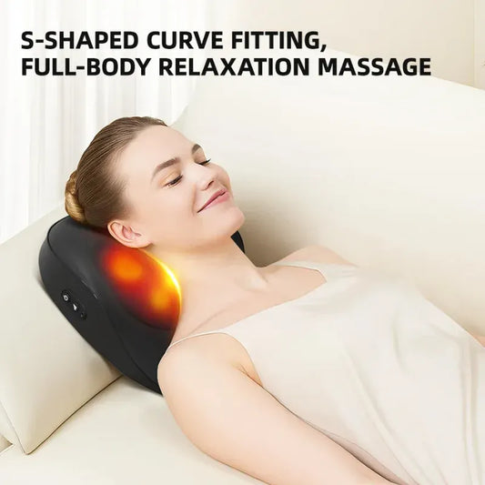 Smart Massage Cushion 3 Speed Multifunction Neck Back Shoulder Massager With Heat Relief