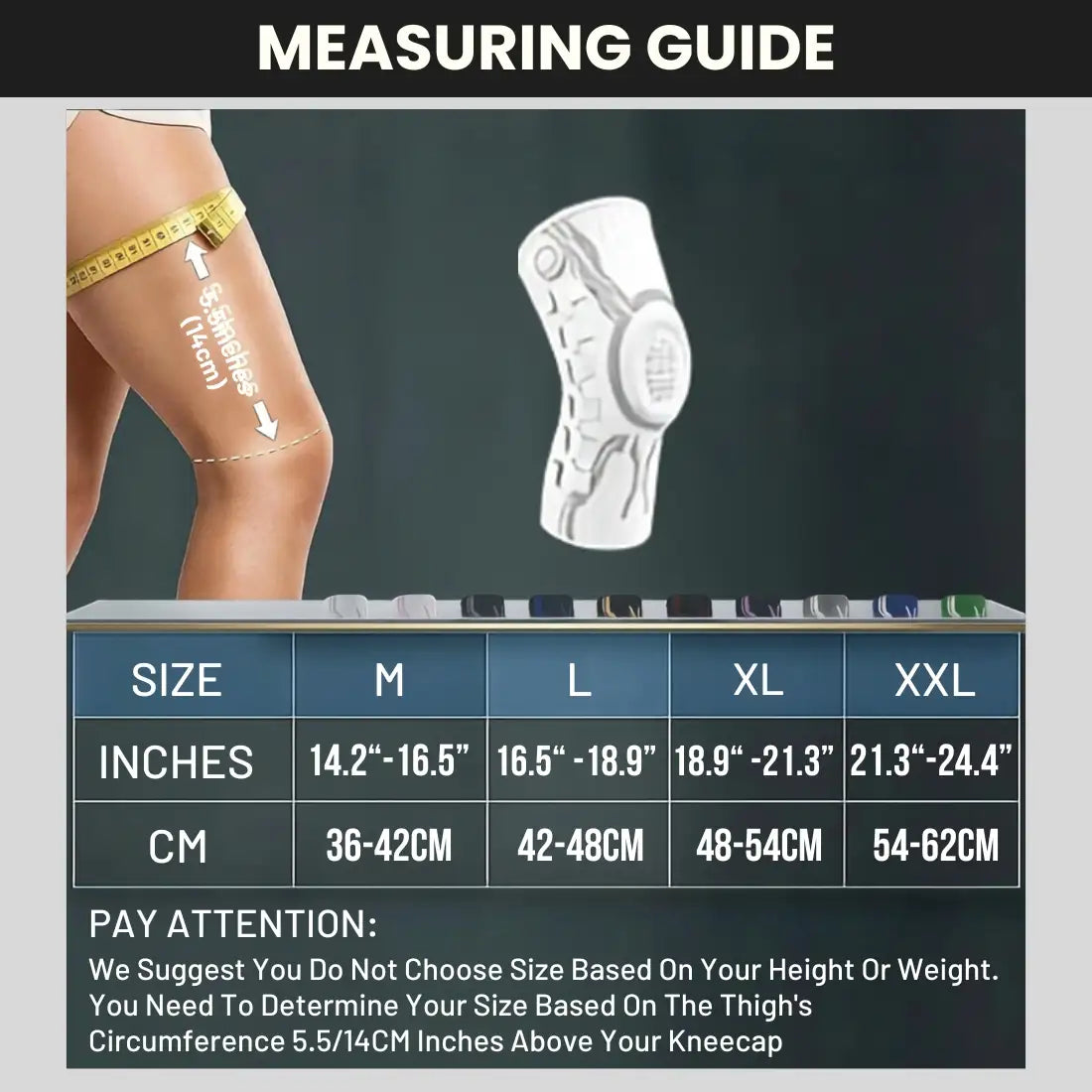 Knob Knee Brace — Patella Gel Pad + Side Stabilizers | Adjustable Dial System for Pain Relief S-XXL