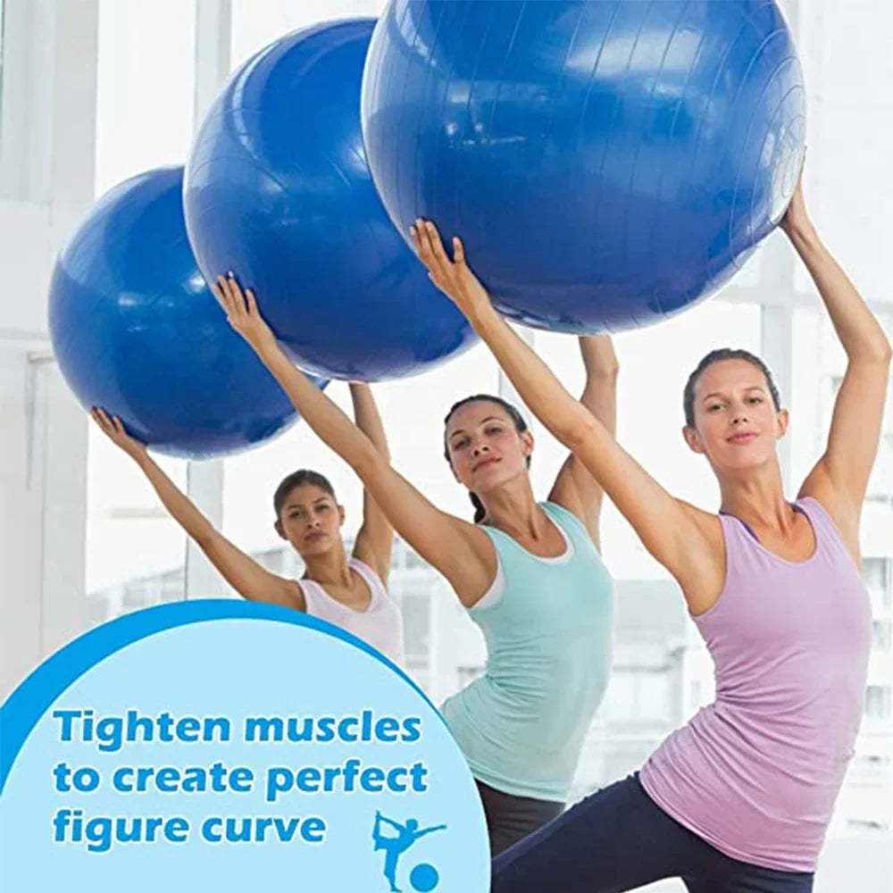 (Free inflatable tube)55/65/75CM Pilates Yoga Ball Exercise Anti-Pressure Explosion-Proof Gymnastics Balance Exercise Fitnes