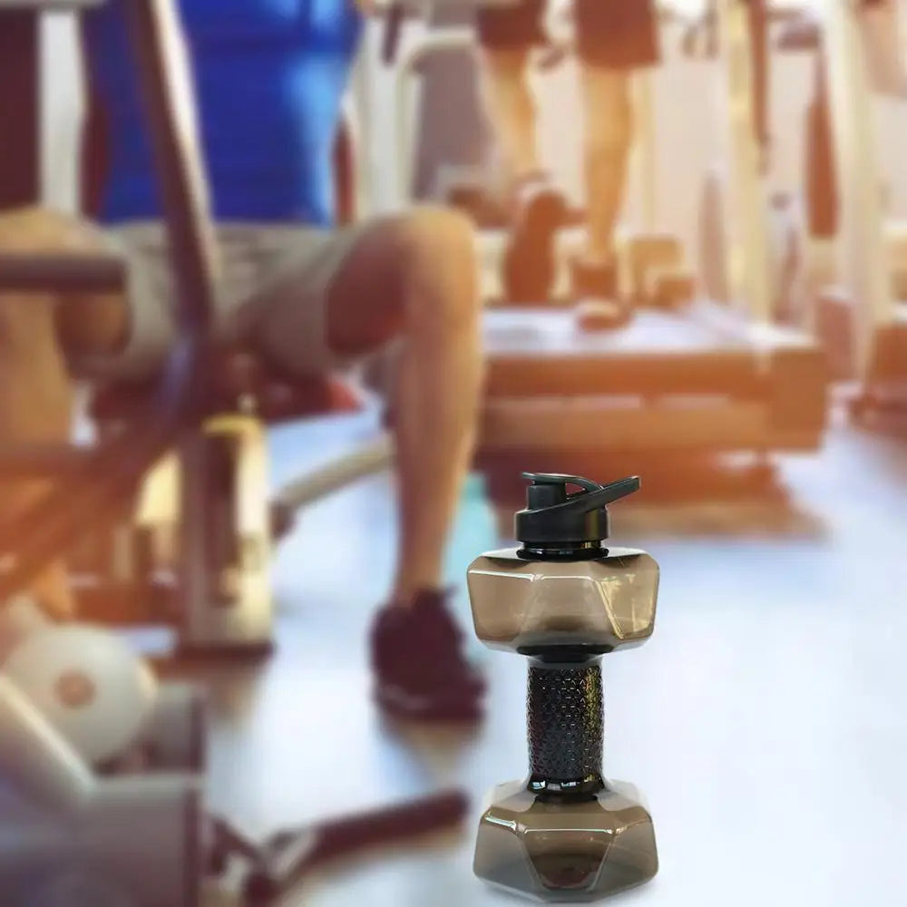 550/1500ml PET Dumbbell Shaped Water Bottle Outdoor Fitness Cycling Kettle Weight Strong Summer Water Drinks Accessories