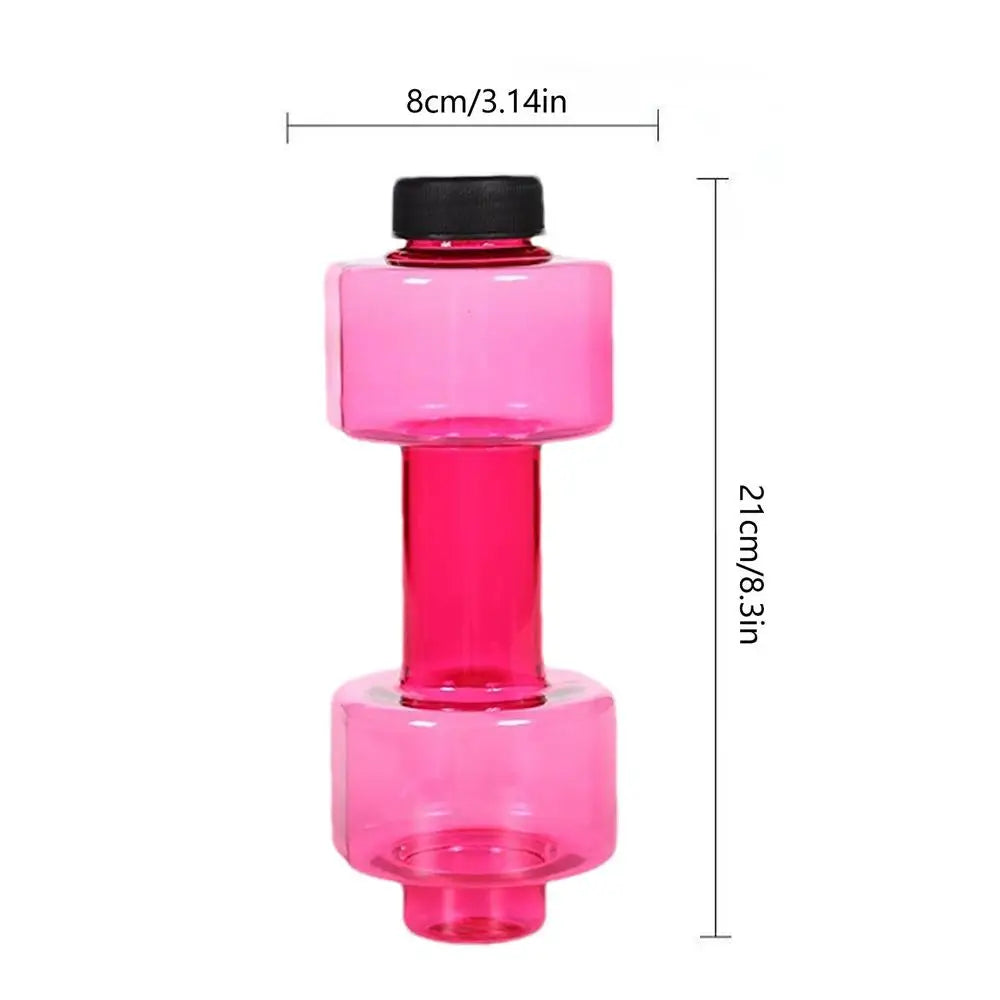 550/1500ml PET Dumbbell Shaped Water Bottle Outdoor Fitness Cycling Kettle Weight Strong Summer Water Drinks Accessories