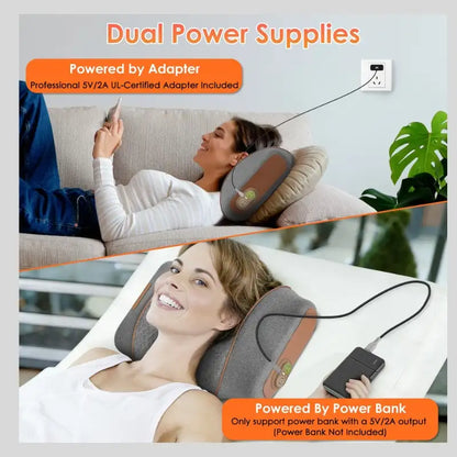 3-in-1 Neck Massager Pillow Ergonomic Massager With Heating Vibration