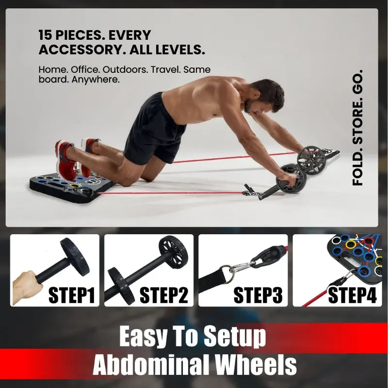 15 Fitness Accessories Multifunctional Push Up Board Home Strength Training Equipment