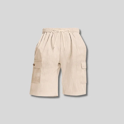 Mens Corduroy Multi-Pocket Shorts For Sports