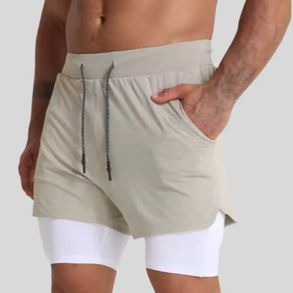 Gym Clothing Men Quick Dry 2 In 1 Gym Shorts Men