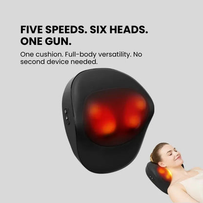 Smart Massage Cushion 3 Speed Multifunction Neck Back Shoulder Massager With Heat Relief