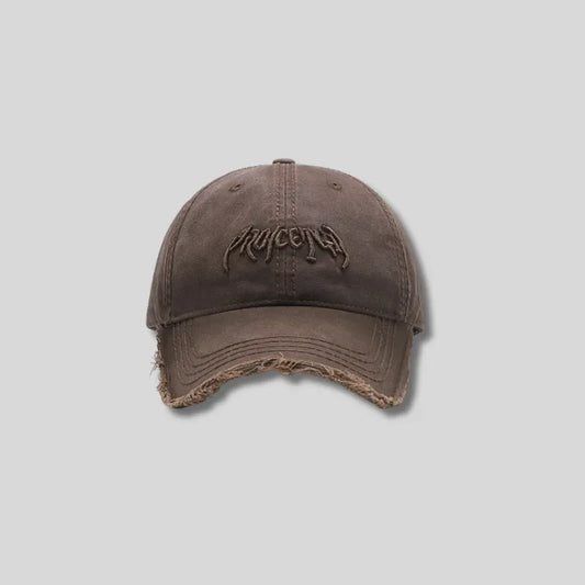 Letter Three-dimensional Embroidery Soft Top Burr Men's Baseball Cap
