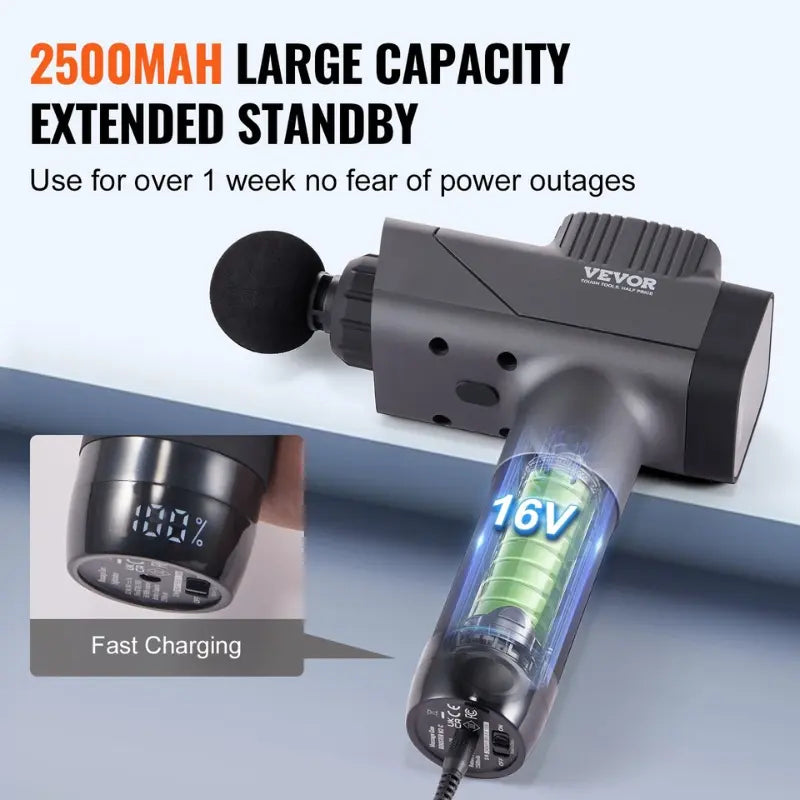 Massage Gun Deep Tissue, Percussion Muscle Massager For Athletes - With 8 Speed Levels