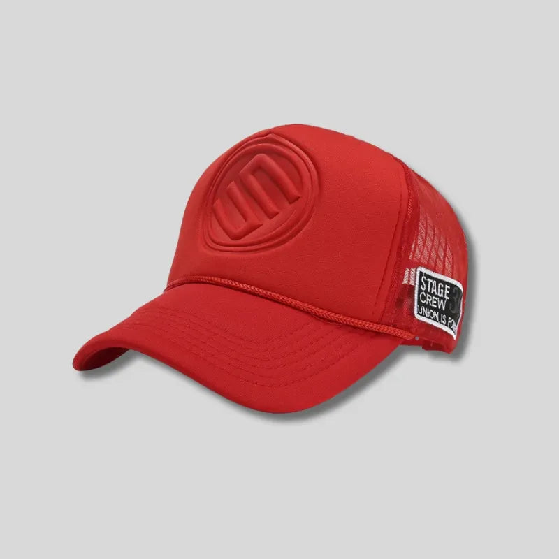 Trendy Brand Solid Color Tall Truck Hat Truck Hat For Men And Women