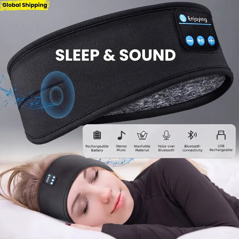 Bluetooth Sleep Headband with Eye Mask