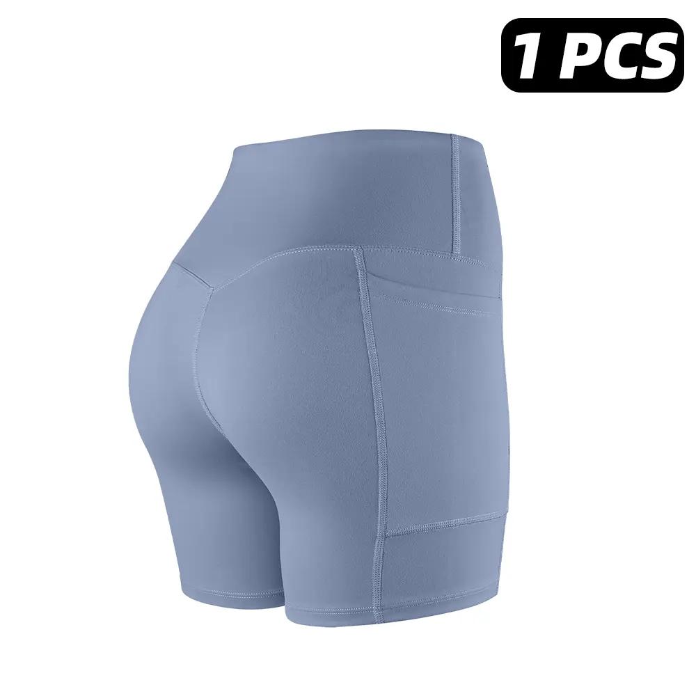 【LOCAL SHIPPING】1/3/4/6-PACK Tummy Control & Butt Lifting Shorts S-2XL - 2026 No Front Seam 5'' Yoga Shorts with Pockets Elastic Waistband Gym Running Daily Wear