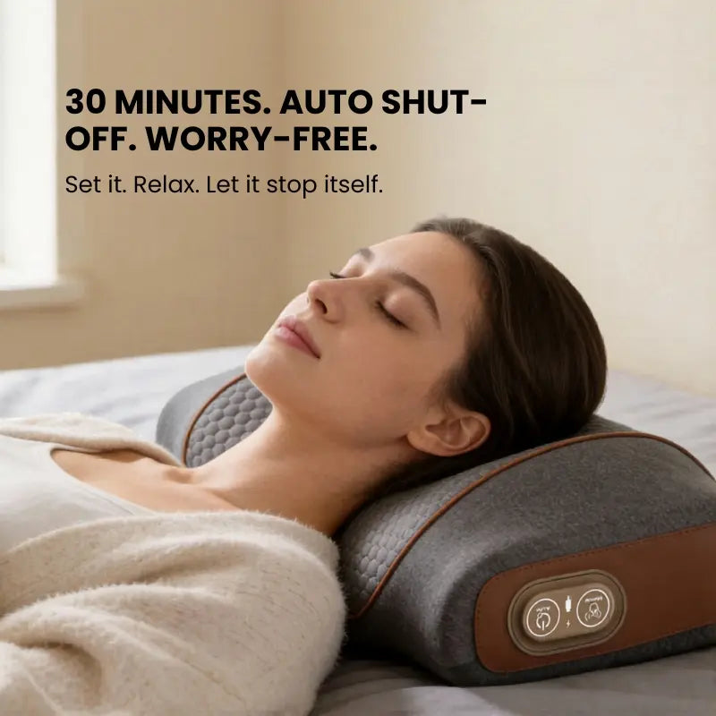 3-in-1 Neck Massager Pillow Ergonomic Massager With Heating Vibration