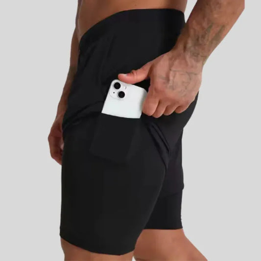 Gym Clothing Men Quick Dry 2 In 1 Gym Shorts Men
