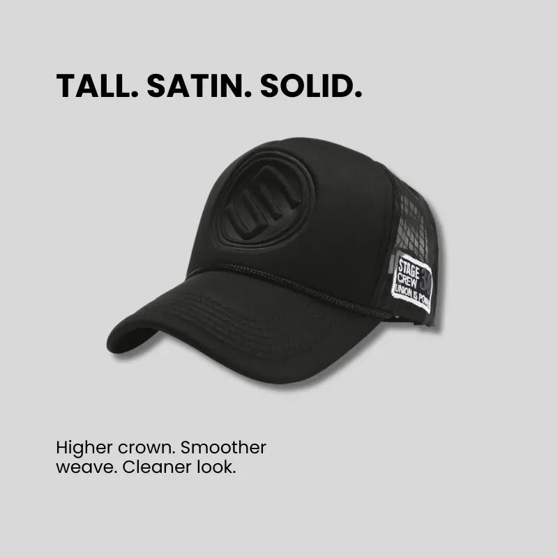 Trendy Brand Solid Color Tall Truck Hat Truck Hat For Men And Women