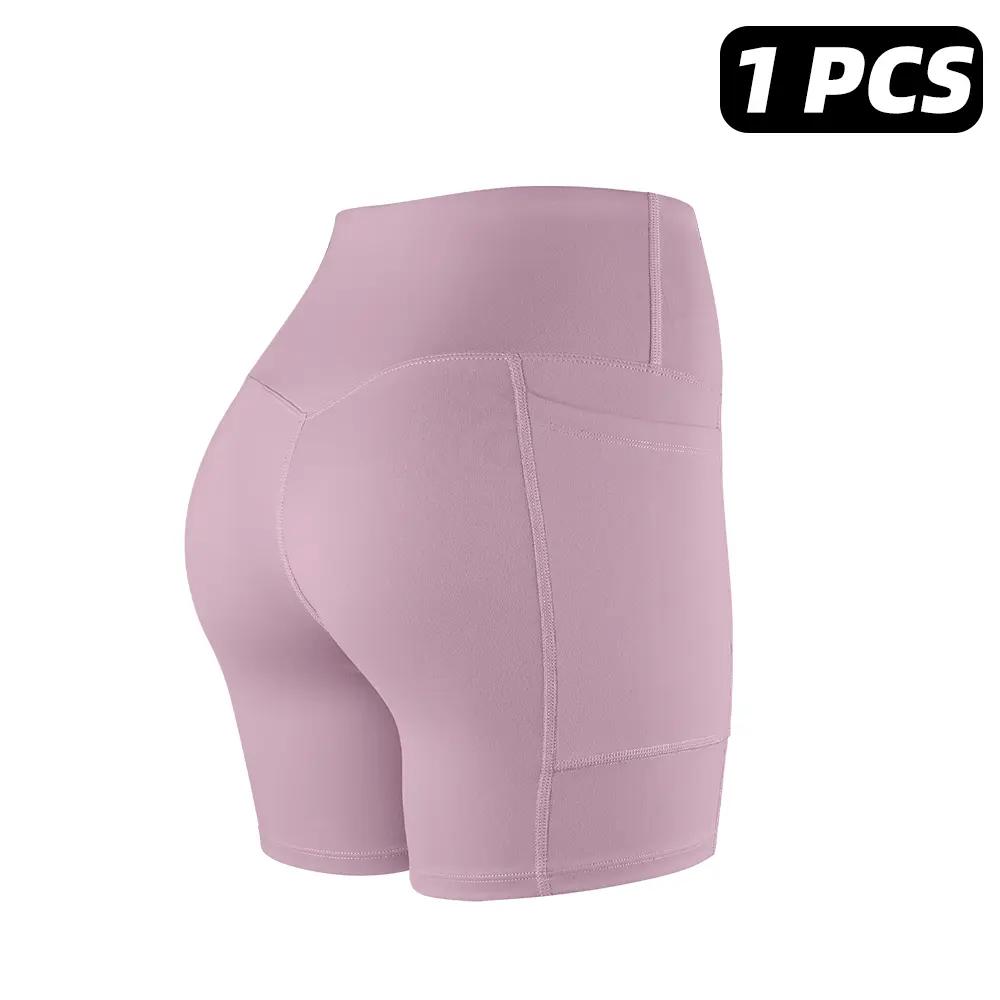 【LOCAL SHIPPING】1/3/4/6-PACK Tummy Control & Butt Lifting Shorts S-2XL - 2026 No Front Seam 5'' Yoga Shorts with Pockets Elastic Waistband Gym Running Daily Wear