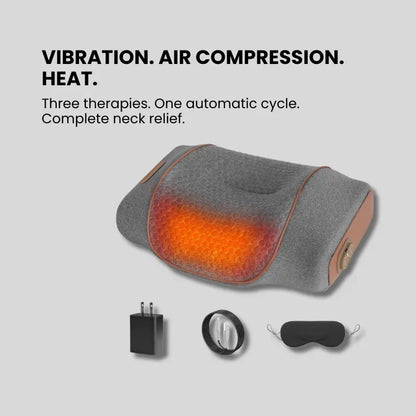 3-in-1 Neck Massager Pillow Ergonomic Massager With Heating Vibration