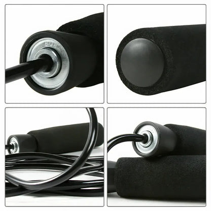Gym Aerobic Exercise Boxing Skipping Rope Adjustable Bearing Speed