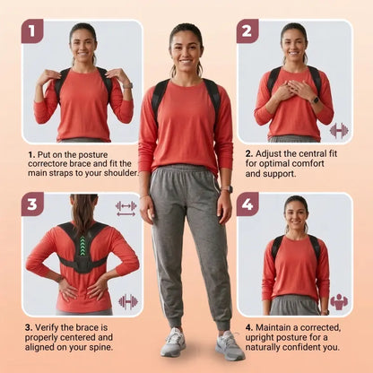 Anti-Slouch Posture Correction Belt for Back & Shoulders