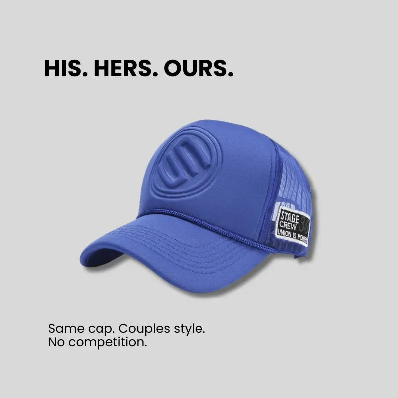 Trendy Brand Solid Color Tall Truck Hat Truck Hat For Men And Women