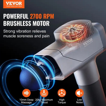 Massage Gun Deep Tissue, Percussion Muscle Massager For Athletes - With 8 Speed Levels