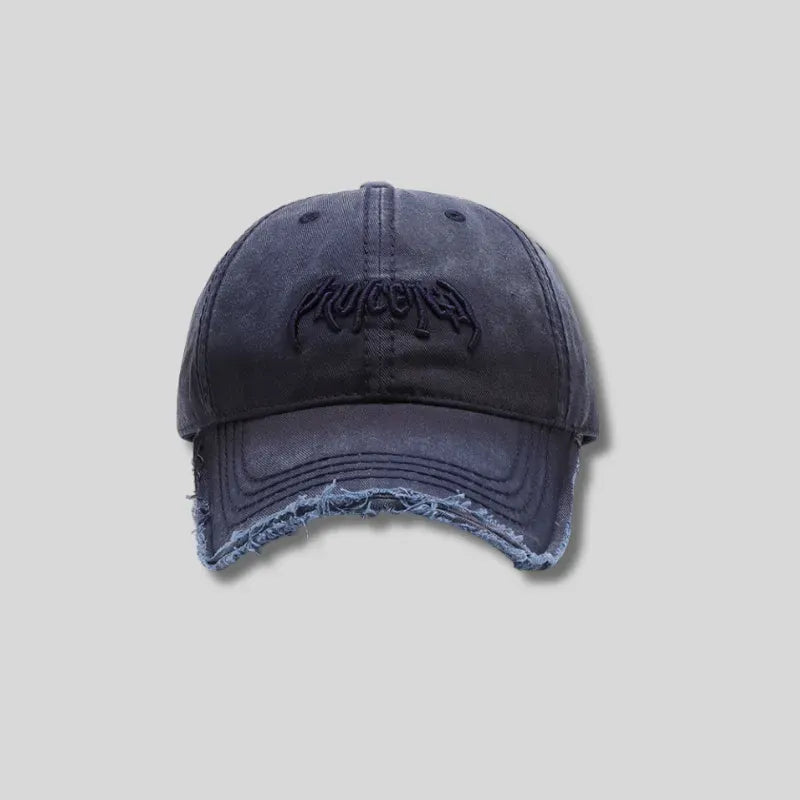 Letter Three-dimensional Embroidery Soft Top Burr Men's Baseball Cap
