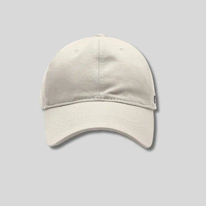 Soft top cap with side letter embroidery