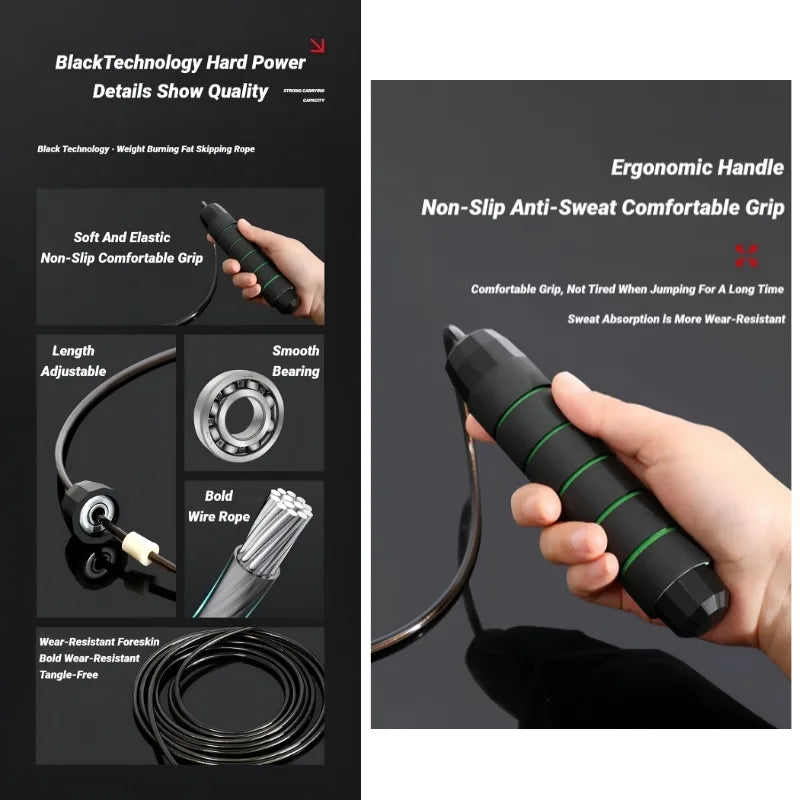 Adjustable Steel Wire Jump Rope