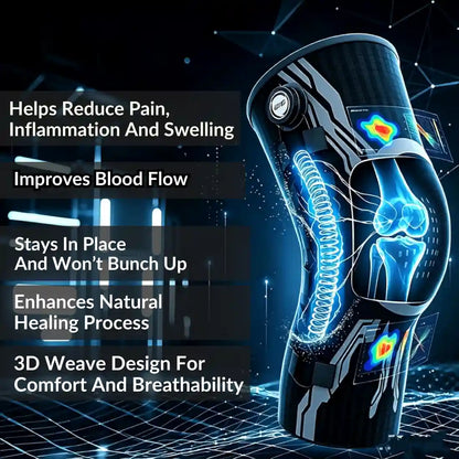 Knob Knee Brace — Patella Gel Pad + Side Stabilizers | Adjustable Dial System for Pain Relief S-XXL