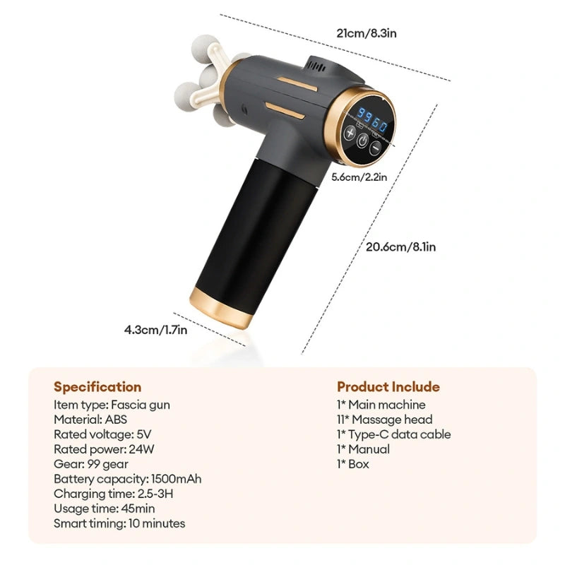 11-in-1 Percussion Massage Gun