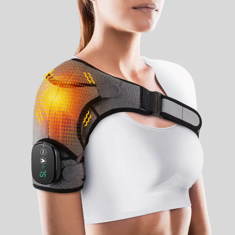 Heated Vibration Shoulder Brace – 3 Settings