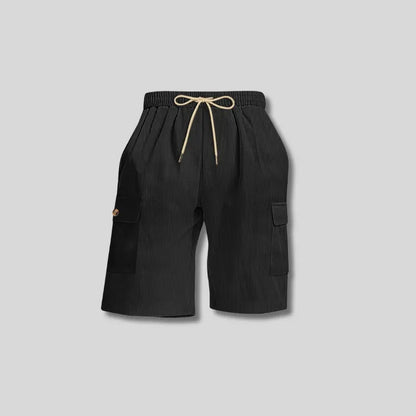 Mens Corduroy Multi-Pocket Shorts For Sports