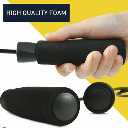 Gym Aerobic Exercise Boxing Skipping Rope Adjustable Bearing Speed
