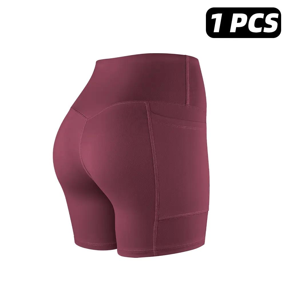 【LOCAL SHIPPING】1/3/4/6-PACK Tummy Control & Butt Lifting Shorts S-2XL - 2026 No Front Seam 5'' Yoga Shorts with Pockets Elastic Waistband Gym Running Daily Wear