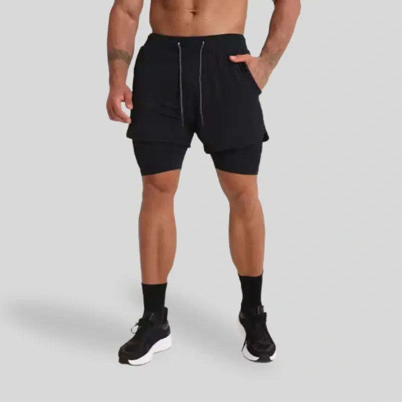 Gym Clothing Men Quick Dry 2 In 1 Gym Shorts Men