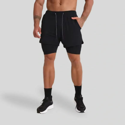 Gym Clothing Men Quick Dry 2 In 1 Gym Shorts Men