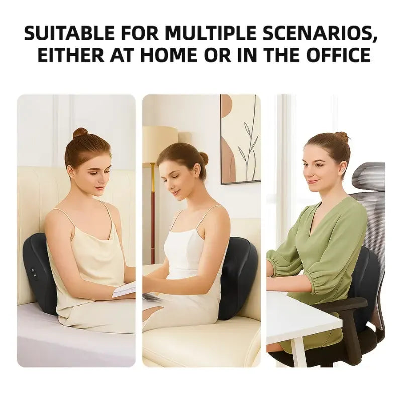Smart Massage Cushion 3 Speed Multifunction Neck Back Shoulder Massager With Heat Relief