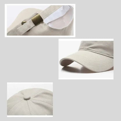 Soft top cap with side letter embroidery