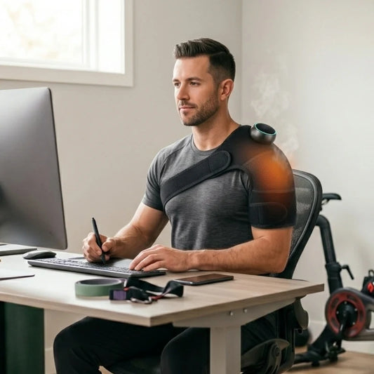 Heated Vibration Shoulder Brace – 3 Settings
