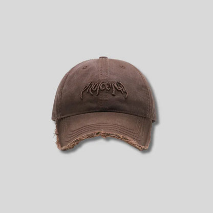 Letter Three-dimensional Embroidery Soft Top Burr Men's Baseball Cap