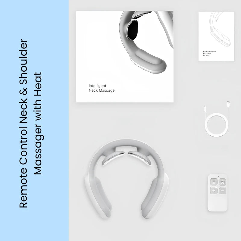Remote Control Neck & Shoulder Massager with Heat