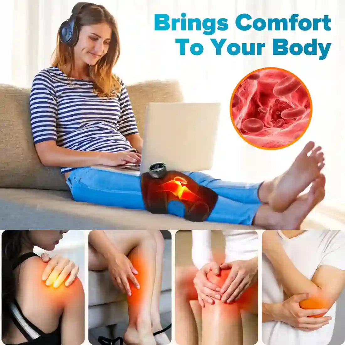 Heating Massage Knee Pad