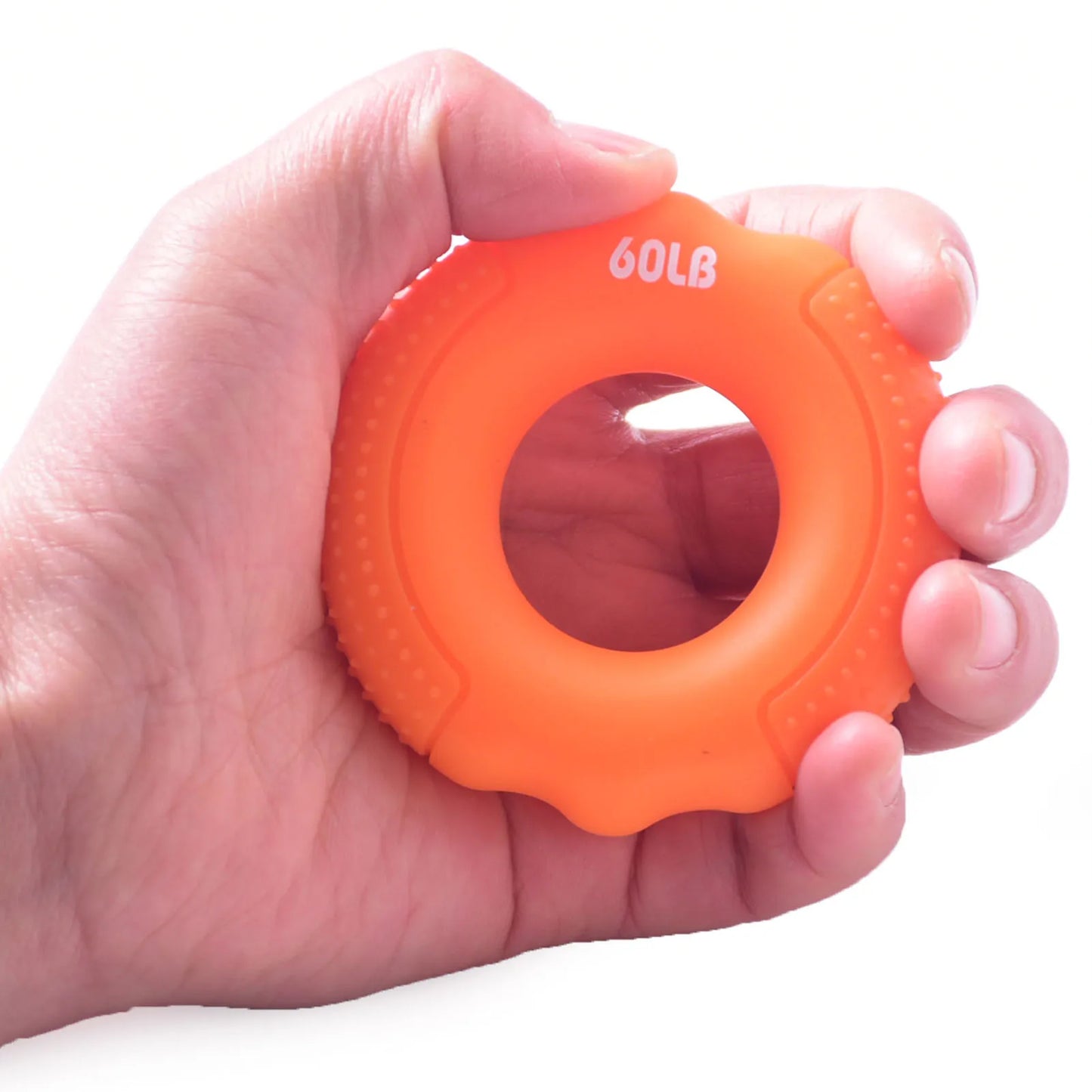 O Hand Gripper Grip Silicone Ring Hand Resistance Band Finger Stretcher-Exercise for Forearm Wrist Training Carpal Hand Expander