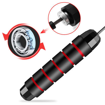 Adjustable Rapid Speed Jump Rope Steel Wire Skipping Rope for Fitness Workout Training Home Sport Equipment