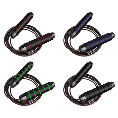 Adjustable Rapid Speed Jump Rope Steel Wire Skipping Rope for Fitness Workout Training Home Sport Equipment