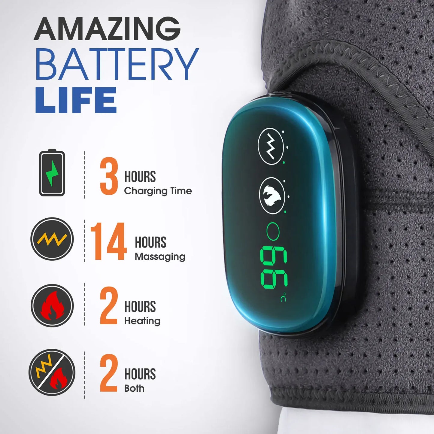 Electric Shoulder Massager Heating Pad Vibration Massage Support