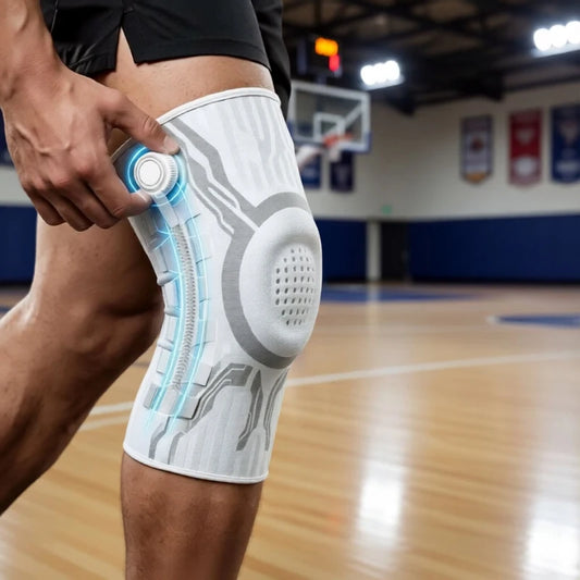 Knob Dial Knee Brace — Gel Pad + Side Stabilizers