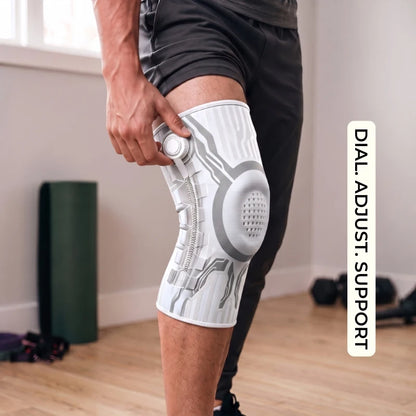 Knob Dial Knee Brace — Gel Pad + Side Stabilizers