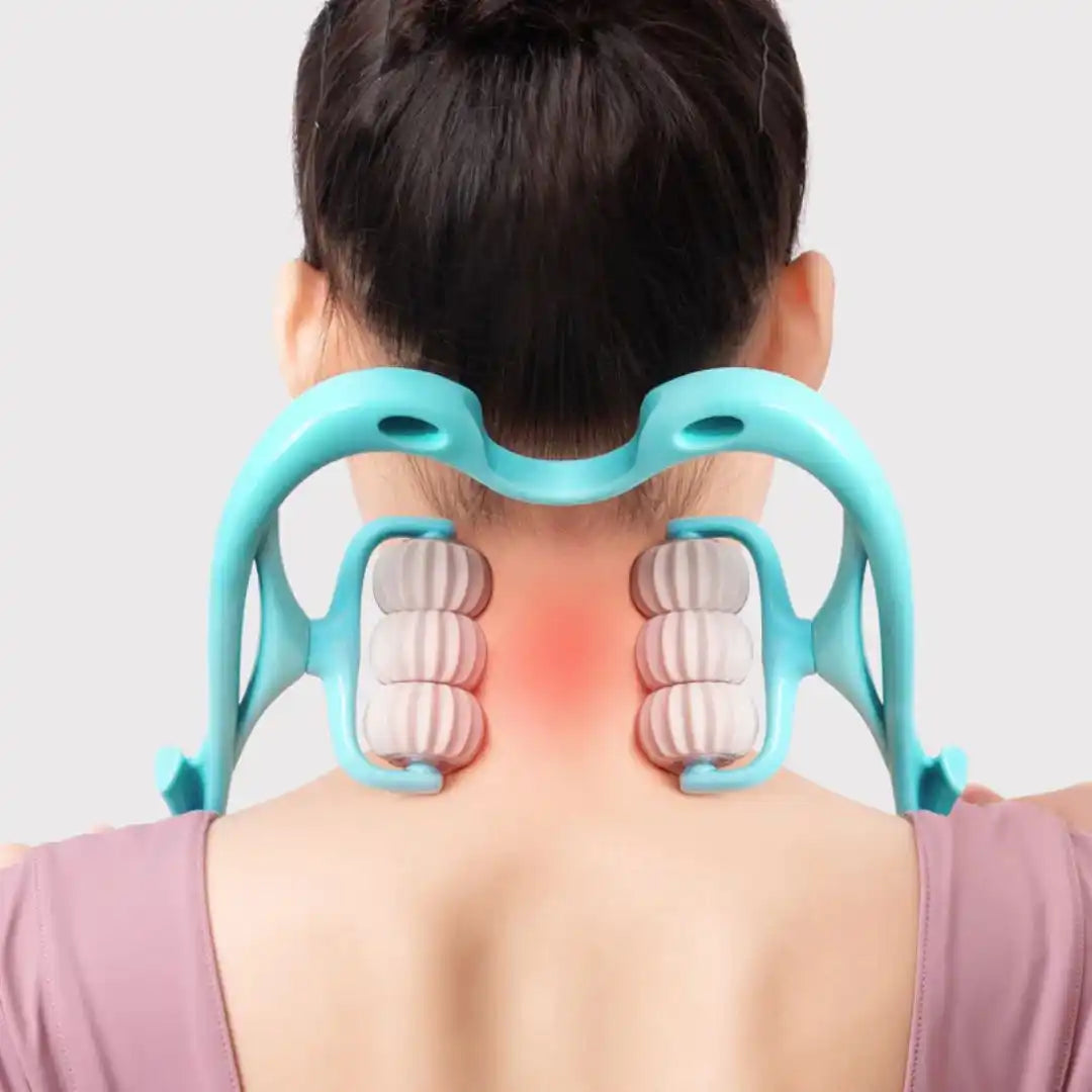 Multifunctional Manual Six-wheel Neck Massager