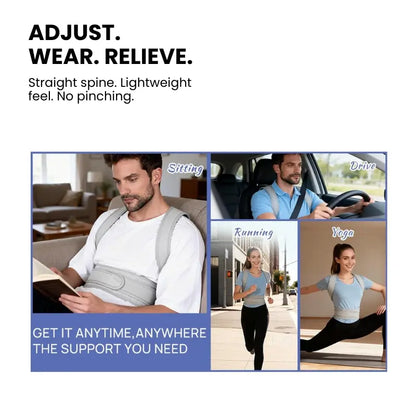 Adjustable Posture Corrector, Back Brace, Spine Alignment