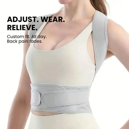 Adjustable Posture Corrector, Back Brace, Spine Alignment